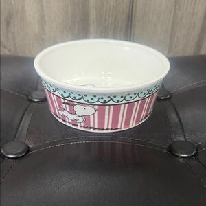 Peanuts Gang Snoopy The Beagle Dog Small Ceramic Pet Food Or Water Bowl
